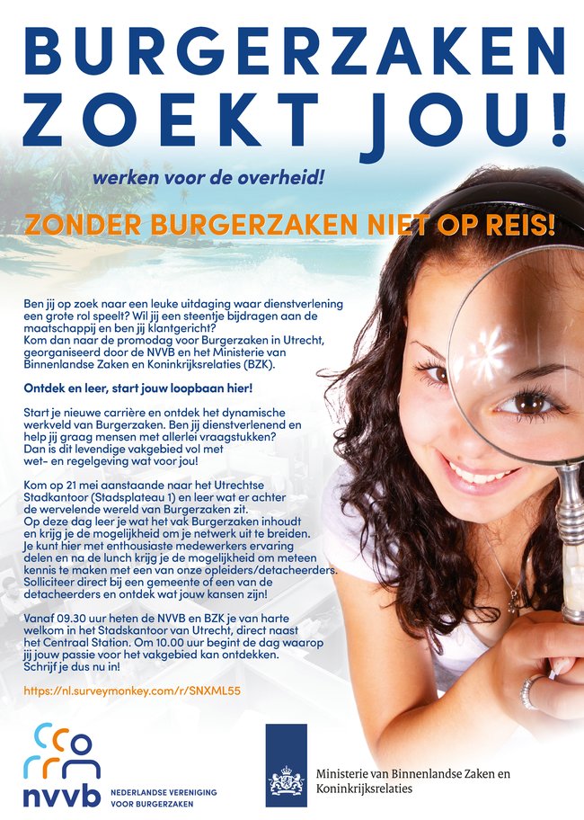 Burgerzaken zoekt jou!